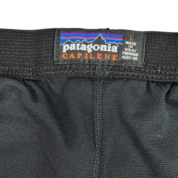 Patagonia Mens Capilene Black Baselayer Pant Large - Picture 3 of 6